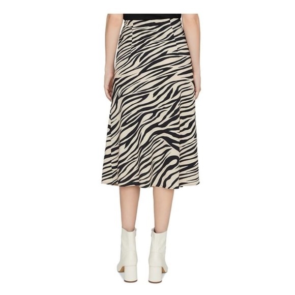 SANCTUARY Animal-print Midi Slip Skirt In Zebra - Picture 2 of 7